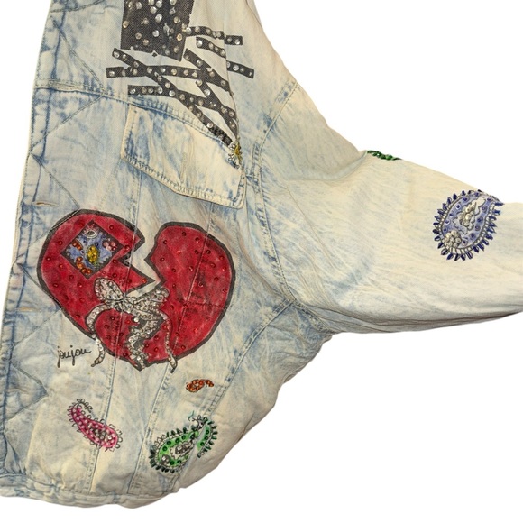 Vintage JouJou Heartbreaker Wearable Mod Art Jacket - Picture 2 of 8